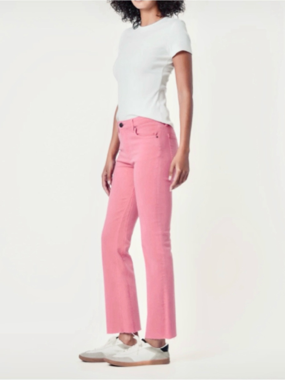 Kut from the Kloth “Kelsey” High Rise Ankle Flare jeans in pink💕